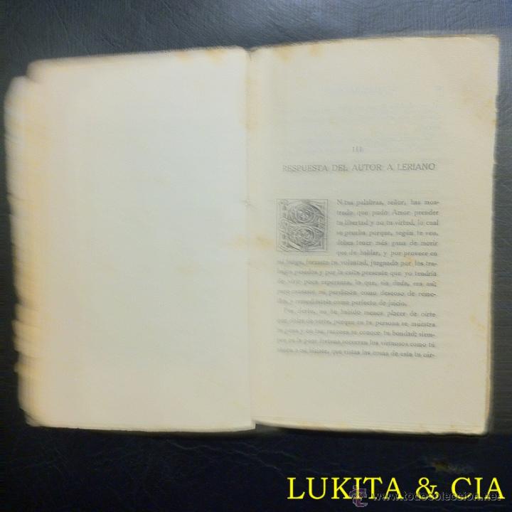 Libros: C&Aacute;RCEL DE AMOR - DIEGO DE SAN PEDRO - RENACIMIENTO. - Foto 5