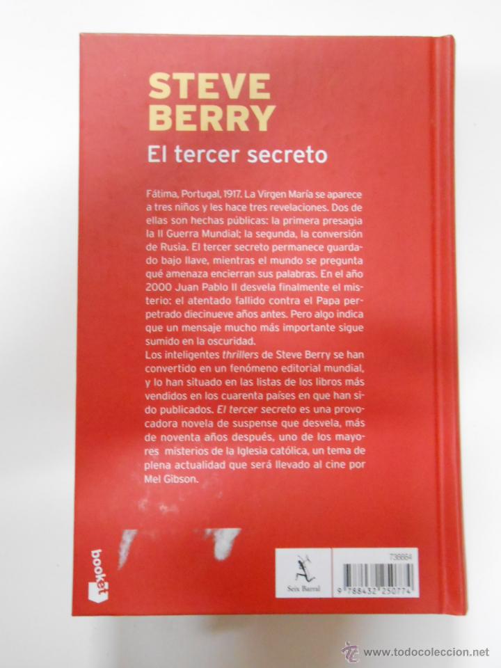 Libros: EL TERCER SECRETO. - STEVE BERRY. TDK185 - - Foto 2