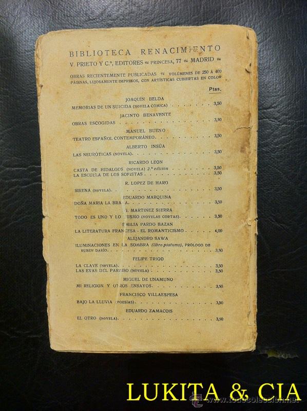 Libros: LA ESCUELA DE LOS SOFISTAS - RICARDO LE&Oacute;N. BIBLIOTECA RENACIMIENTO 1910. - Foto 2