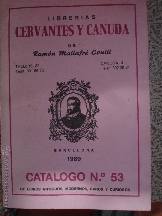 Libros: CATALOGO LIBRERIA CERVANTES - Foto 1