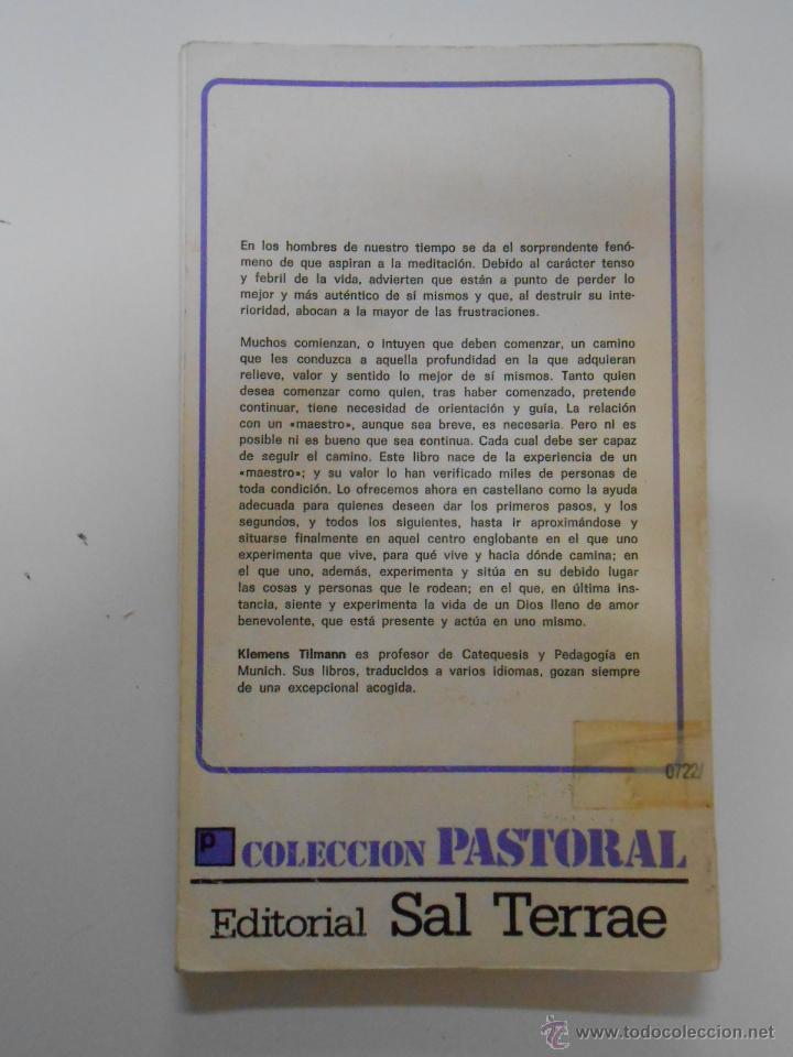 Libros: TEMAS Y EJERCICIOS DE MEDITACI&Oacute;N PROFUNDA. KLEMENS TILMANN. TDK196 - - Foto 2