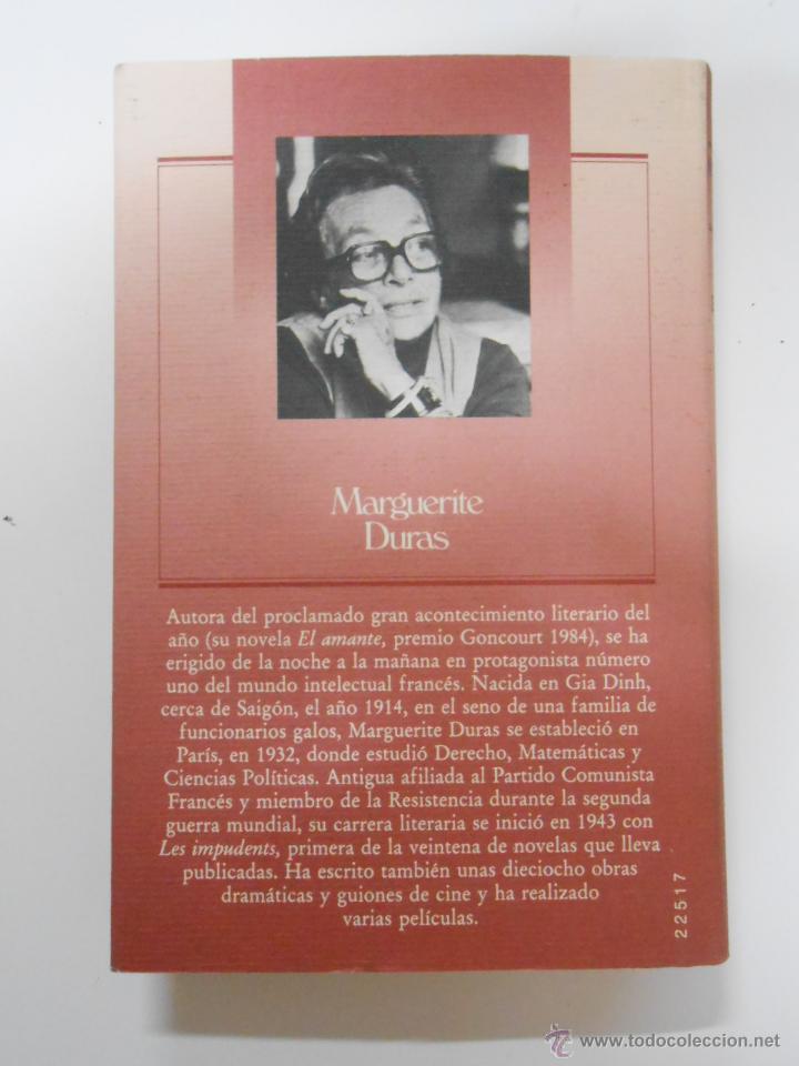 Libros: EL AMANTE. - DURAS, MARGUERITE. TDK198 - - Foto 2