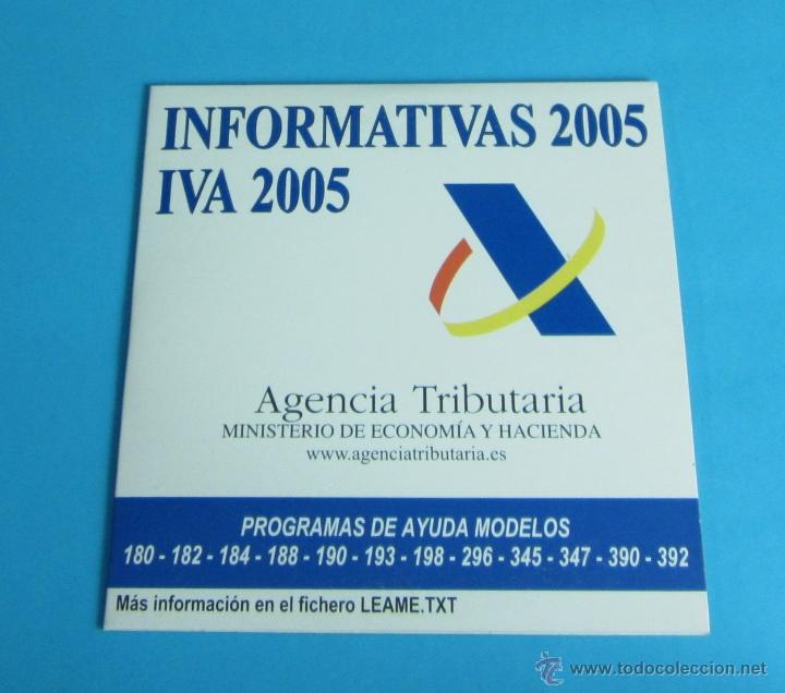 Libros: CD INFORMATIVAS 2005 E IVA 2005. AGENCIA TRIBUTARIA - Foto 1
