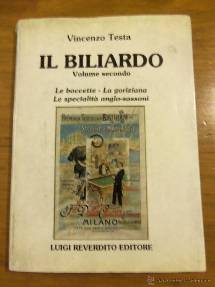 IL BILIARDO - VOLUMEN SECONDO - VINCENZO TESTA - ITALIA - 1983 (Libros sin clasificar)