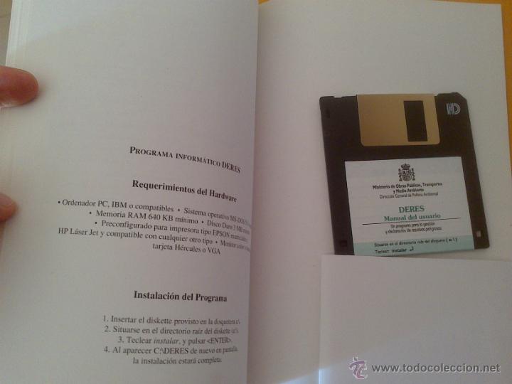 Libros: DERES - PROGRAMA PARA LA GESTION Y DECLARACION DE RESIDUOS PELIGROSOS - Foto 3