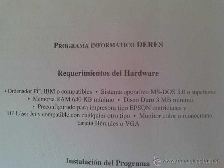 Libros: DERES - PROGRAMA PARA LA GESTION Y DECLARACION DE RESIDUOS PELIGROSOS - Foto 4