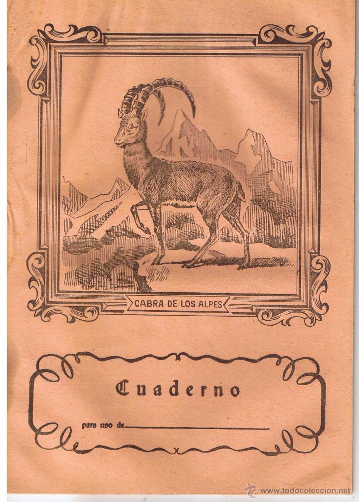 Libros: CUADERNO ESCOLAR. CABRA DE LOS ALPES. SIN USAR. (P/C9) - Foto 1