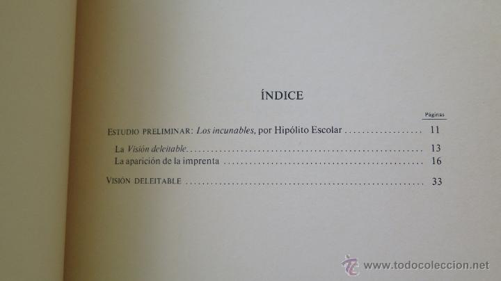 Libros: VISION DELEITABLE. BACHILLER ALFONSO DE LA TORRE. FACSIMIL. ESPASA CALPE - Foto 4