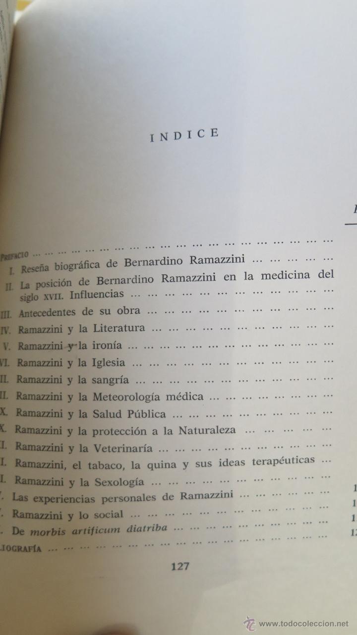 Libros: LA VIDA Y LA OBRA DE BERNARDINO RAMAZZINI - Foto 2
