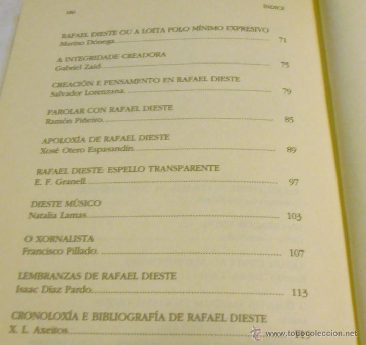 Libros: RAFAEL DIESTE, UN CREADOR TOTAL, GALAXIA - Foto 5