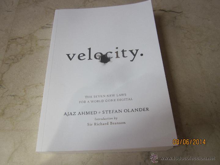 Libros: AJAZ AHMED Y STEFAN OLANDER - VELOCITY - VERMILION 2012 - Foto 1