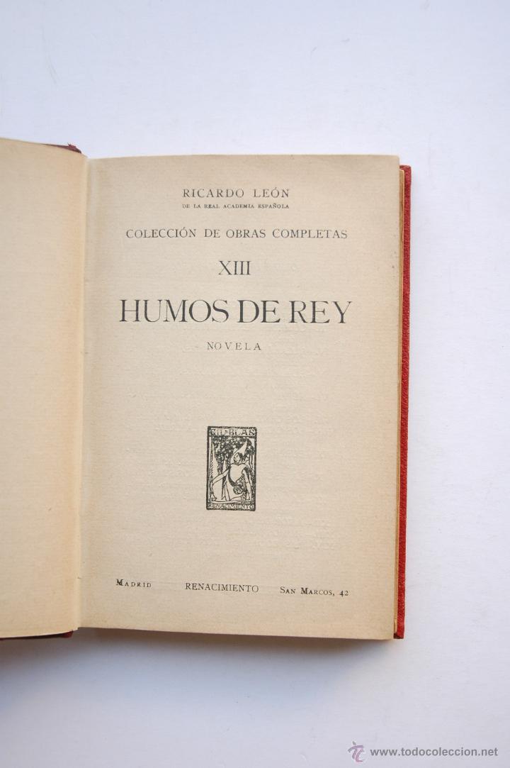 Libros: Humos de Rey : novela - LE&Oacute;N, Ricardo - Foto 2