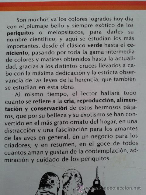 Libros: PERIQUITOS -- W. CRAWFORD -- EDICIONES EDITORS -- - Foto 3
