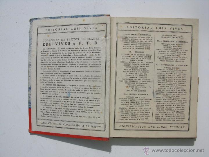 Libros: libro Teneduria de segundo grado ed luis vives de 1952 - Foto 3