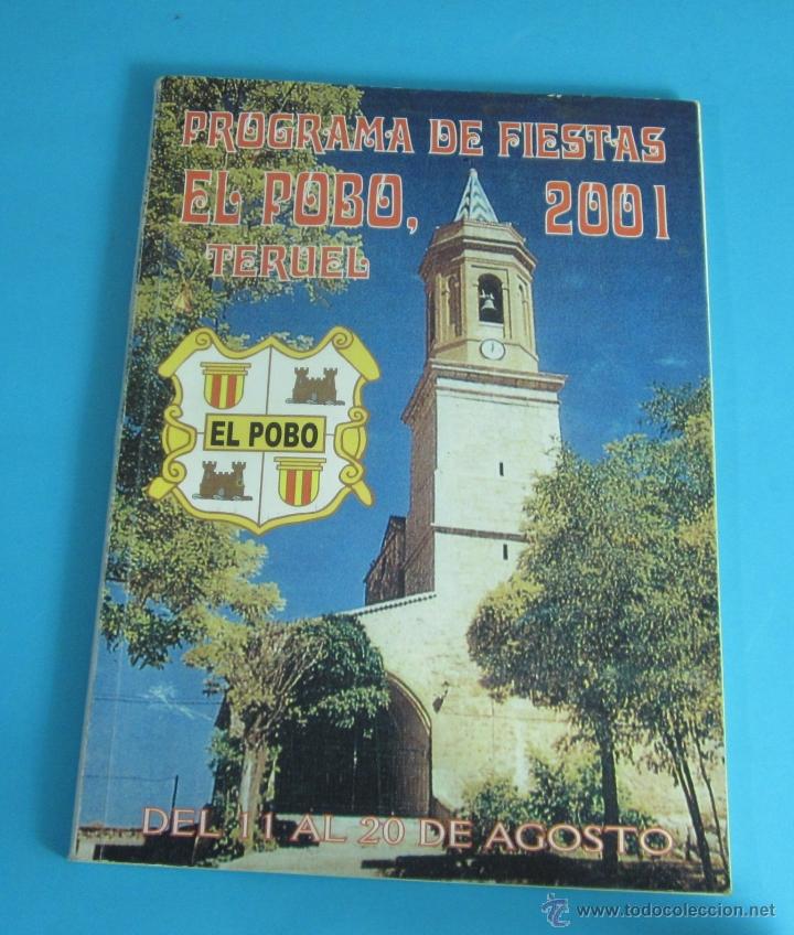 Libros: PROGRAMA DE FIESTAS 2001. EL POBO - TERUEL - Foto 1