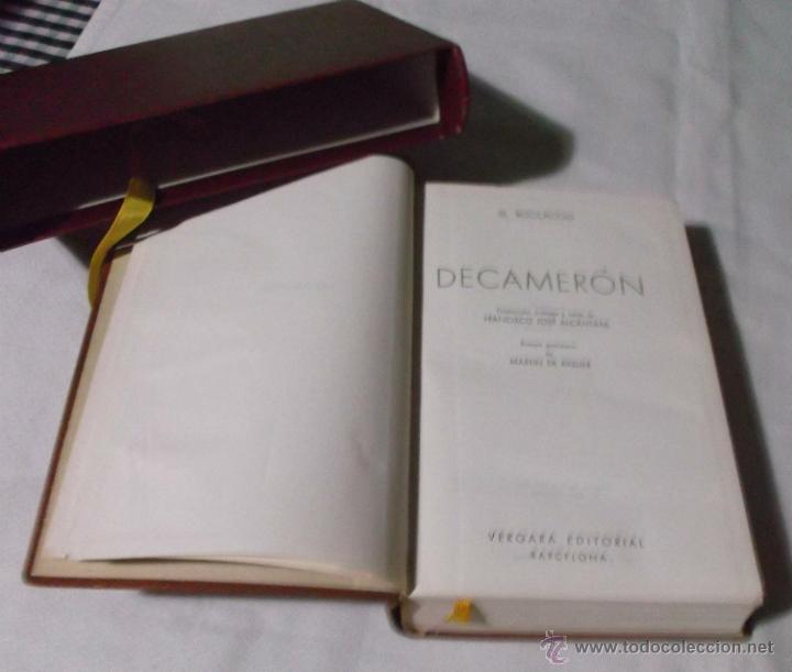 Libros: coleccion obras selectas  Decameron  de  G.Boccaccio  vergara editorial a&ntilde;o 1961 - Foto 1