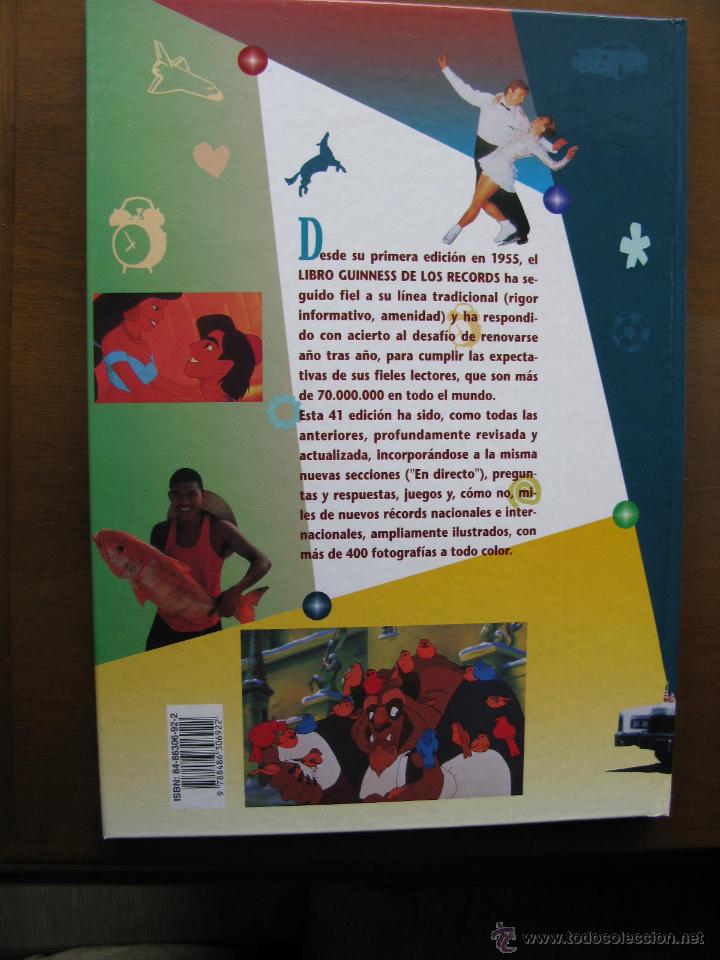 Libros: guinness. libro de los records 1995. edimundo. (perfecto) - Foto 2