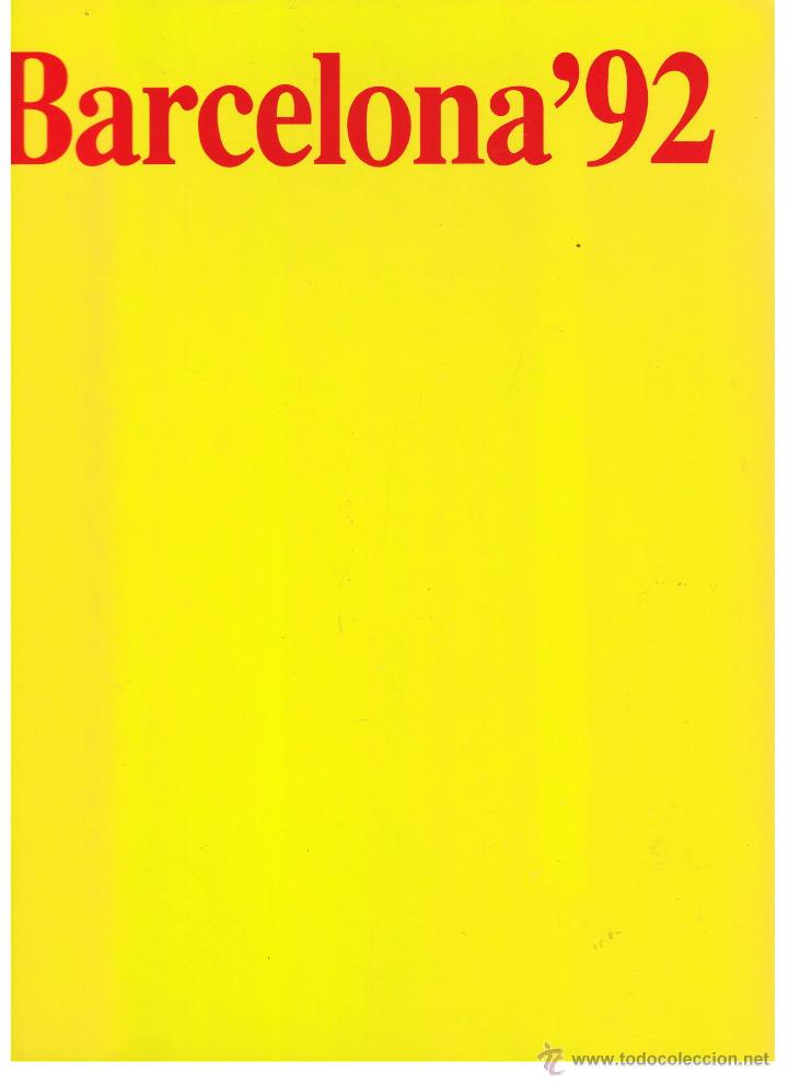 Libros: BARCELONA &acute;92. THE COMMEMORATIVE BOOK OF BARCELONA&acute;92. IMS / STUDIOS 6.(P/B74)