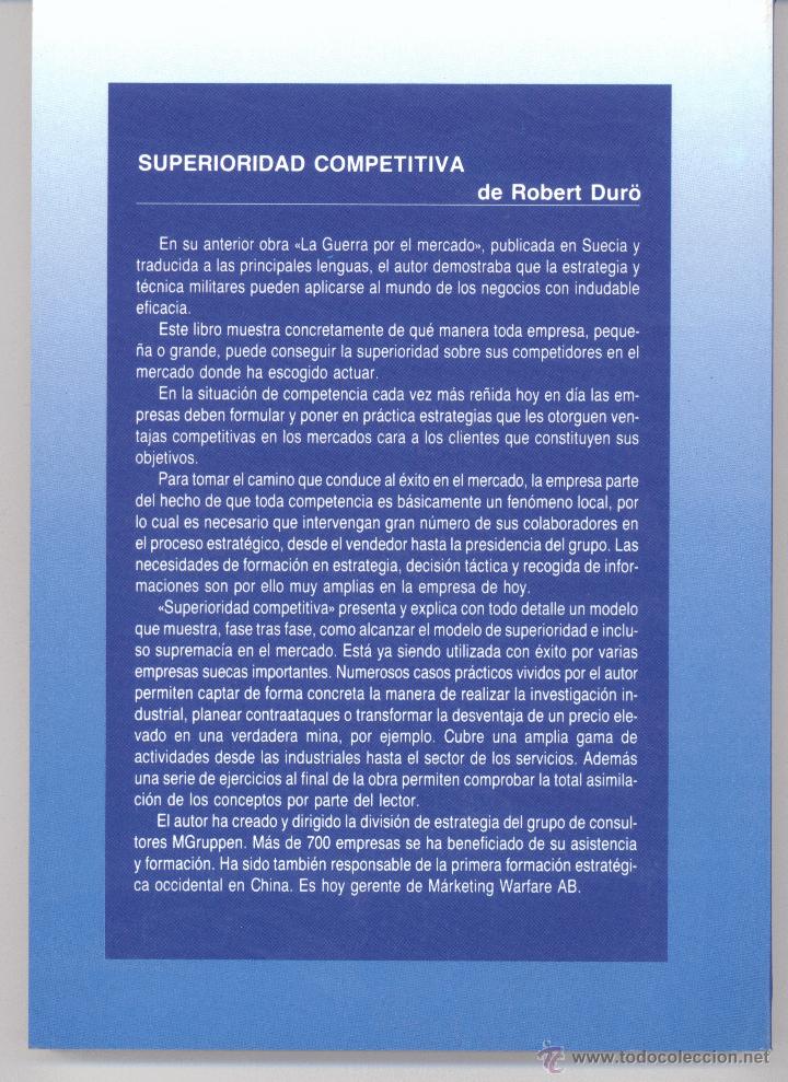 Libros: SUPERIORIDAD COMPETITIVA - Foto 2