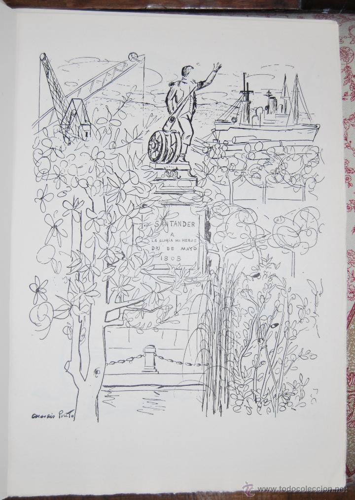 Libros: SANTANDER. Doce dibujos de Gregorio Prieto - Foto 2