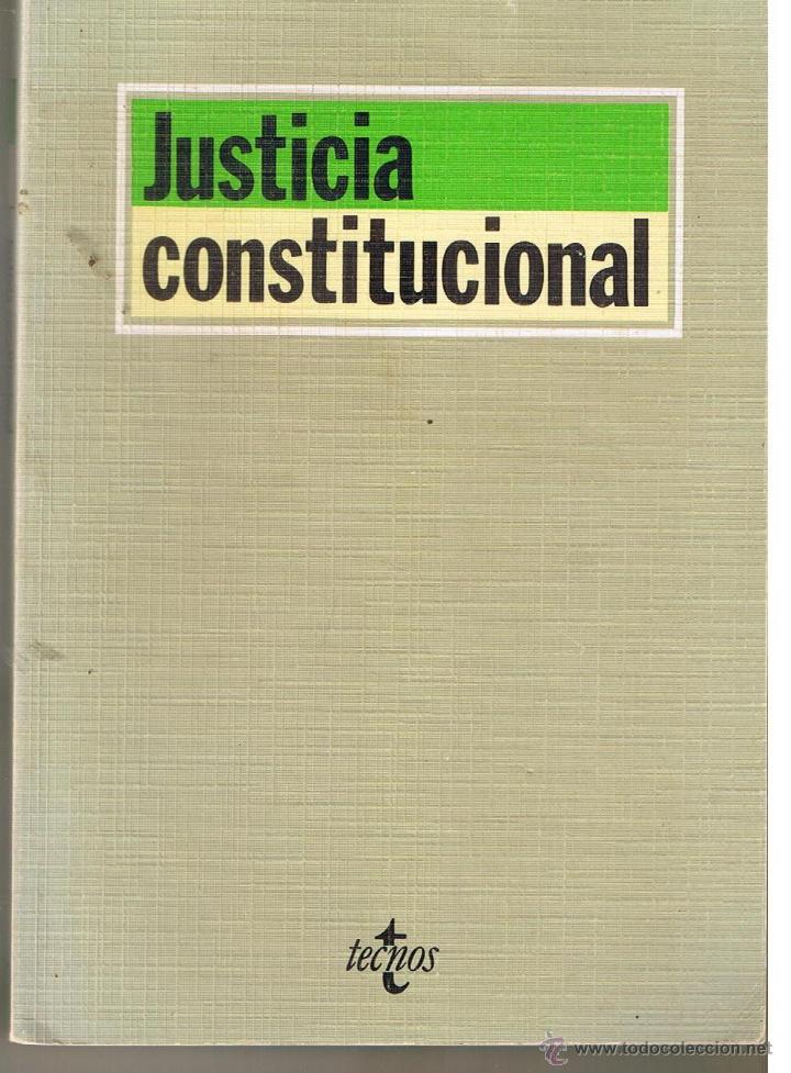 Libros: JUSTICIA CONSTITUCIONAL. TECNOS. EDICION MIGUEL SANCHEZ MOR&Oacute;N.  (RF.AP1/C2) - Foto 1