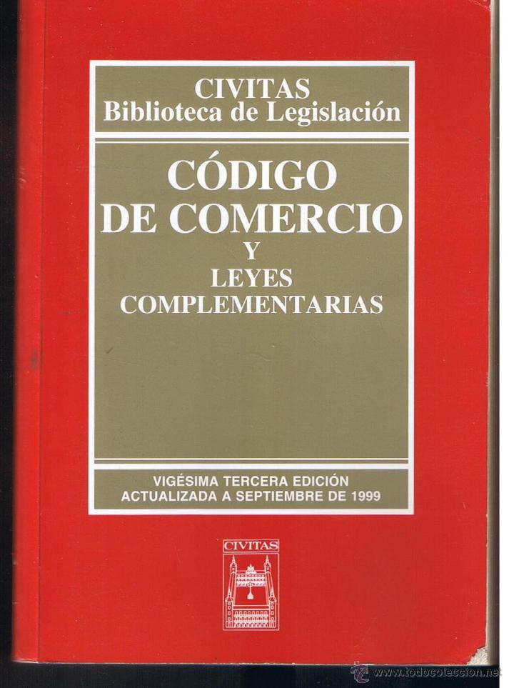 Libros: C&Oacute;DIGO DE COMERCIO Y LEYES COMPLEMENTARIAS. 1999.  (RF.AP1/C3) - Foto 1