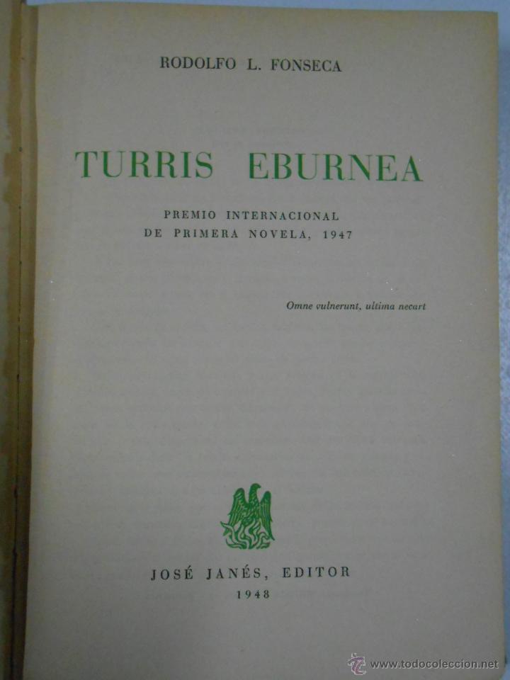 Libros: TURRIS EBURNEA. RODOLFO FONSECA. TDK1 - - Foto 2