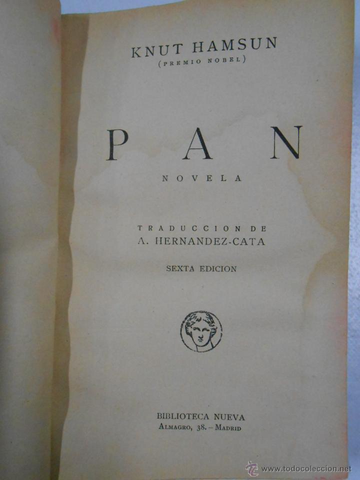 Libros: PAN. KNUT HAMSUN. TDK1 - - Foto 2