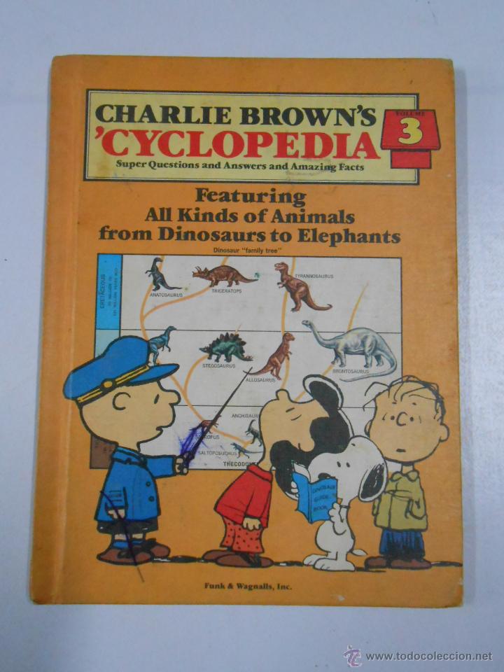 Libros: CYCLOPEDIA CHARLIE BROWN&acute;S SNOOPY 3 TDK2 - - Foto 1