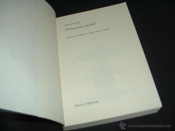 Libros: PERSECUCION MORTAL - ELMORE LEONARD - EDITORIAL ALIANZA - 2007. - Foto 2