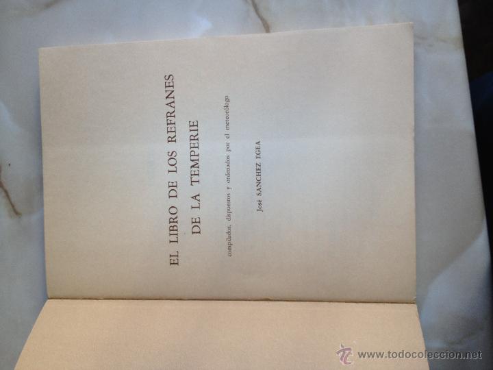 Libros: El libro de los refranes de la temperie. Jos&eacute; S&aacute;nchez Egea - Foto 2