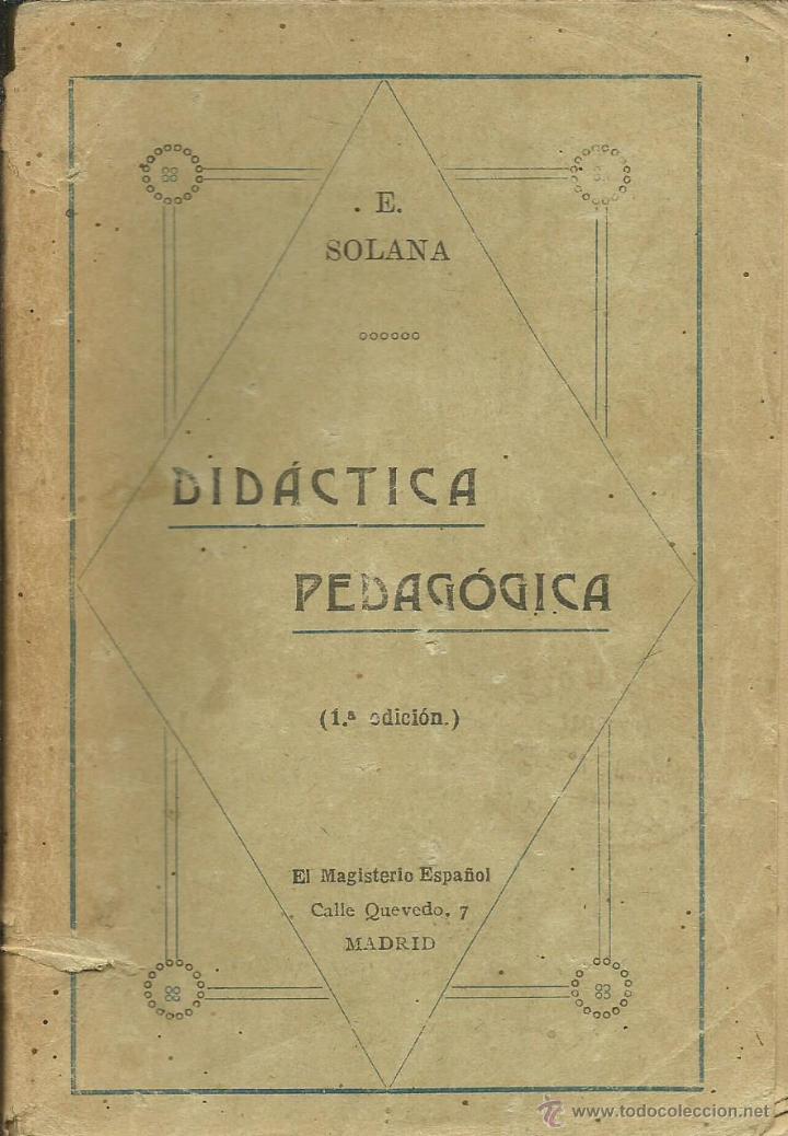 Libros: DID&Aacute;CTICA PEDAG&Oacute;GICA - Solana,Ezequiel
