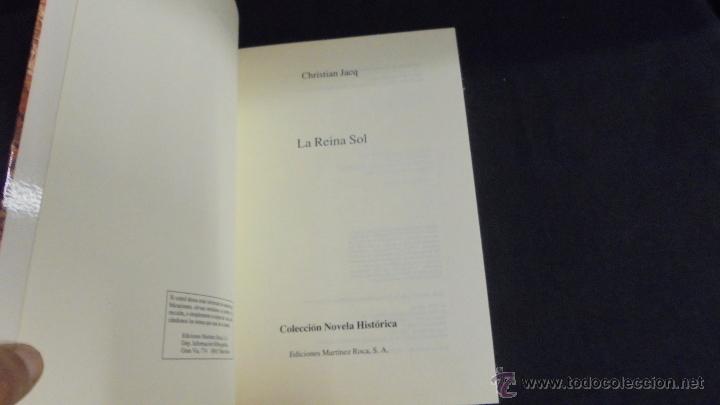 Libros: LA REINA SOL - CHRISTIAN JACQ - MARTINEZ ROCA - 1991. - Foto 2