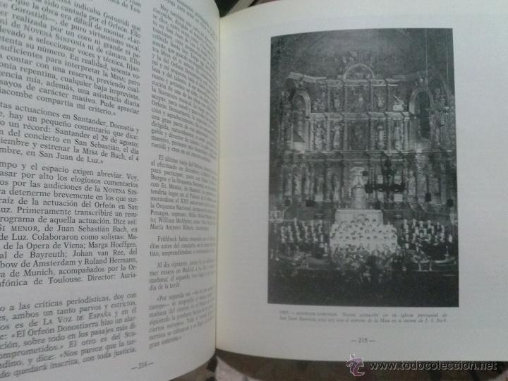 Libros: Libro HISTORIA DEL ORFEON DONOSTIARRA - Foto 4
