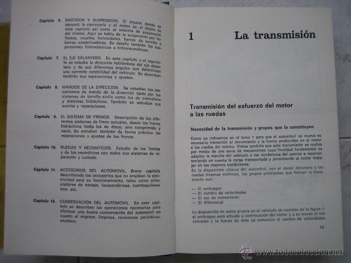 Libros: Transmisiones y Bastidor de coche por Ceac 1979 - Foto 7