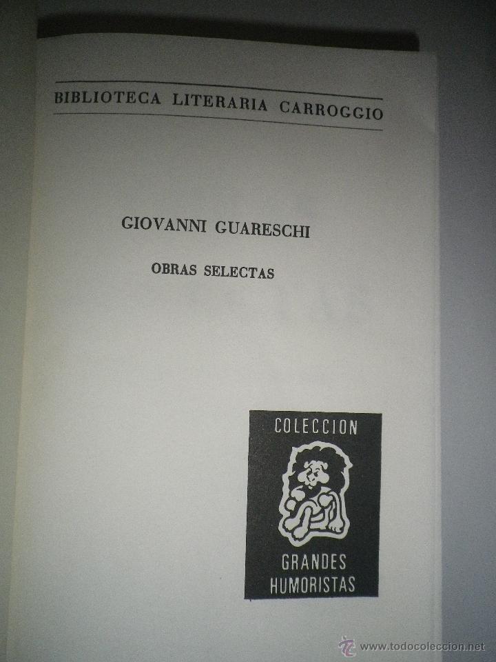 Libros: LIBRO OBRAS SELECTAS DE GIOVANNI GUARESCHI  EDITORAL GARROGGIO - Foto 2