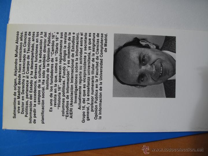 Libros: EL TERRORISMO EN ESPA&Ntilde;A - ALEJANDRO MU&Ntilde;OZ ALONSO .- PLANETA.- - Foto 3