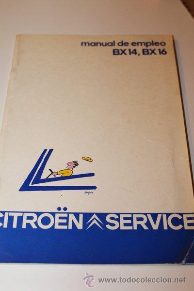 Libros: Manual de empleo. Citroen Service. BX 14, BX 16. - Foto 1