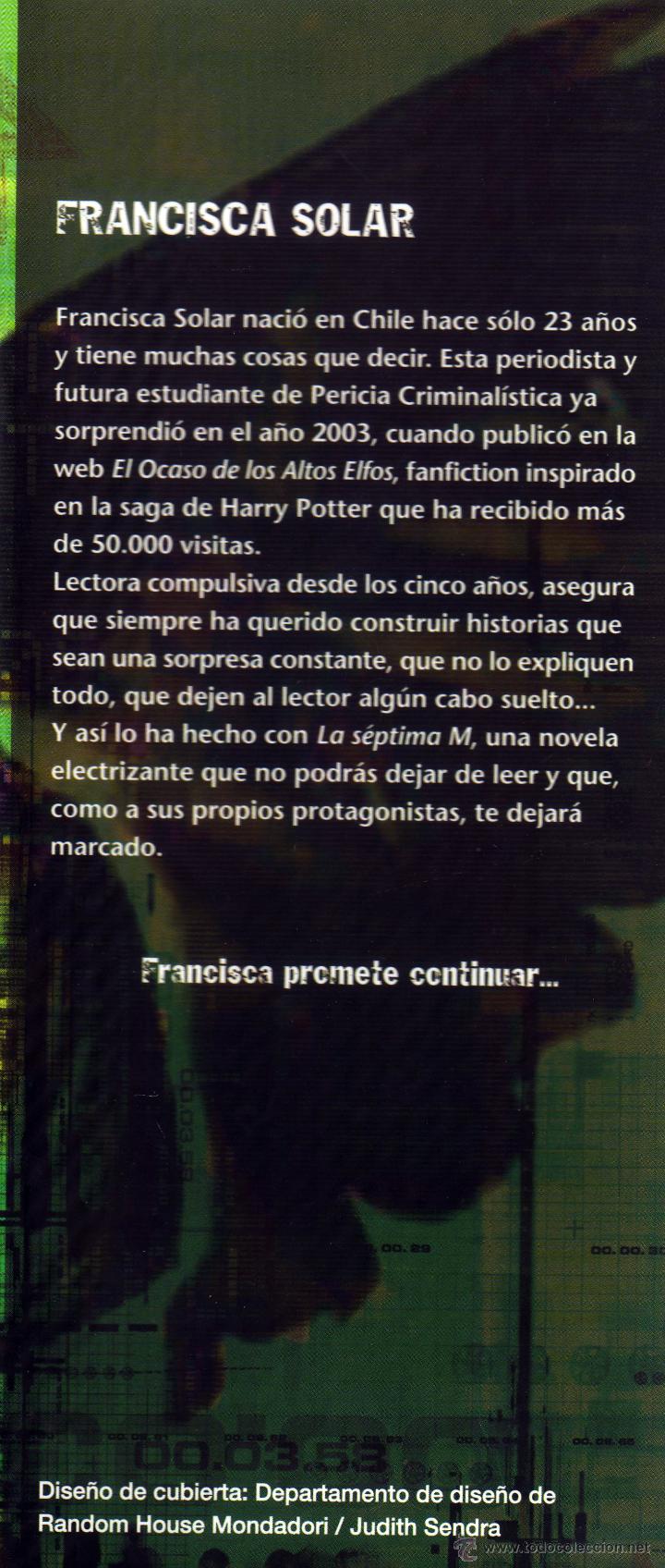Libros: La S7ptima M - Francisca Solar - Foto 4