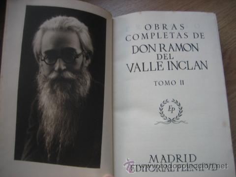 Libros: VALLE INCL&Aacute;N     OBRAS COMPLETAS   EDITORIAL PLENITUD - Foto 6