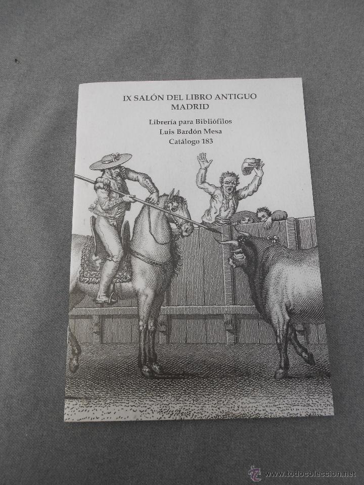 Libros: CATALOGO LUIS BARDON MESA. CATALOGO 183 - Foto 1
