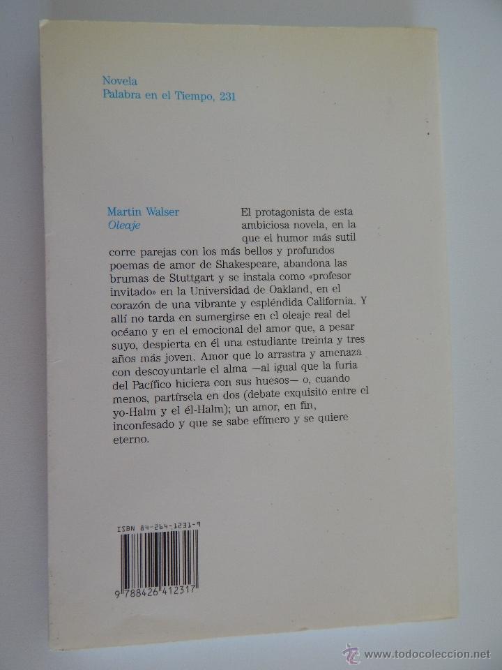 Libros: Oleaje - Martin Walser , 1994 Primera edici&oacute;n - Foto 2