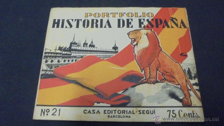 Libros: PORTFOLIO - HISTORIA DE ESPA&Ntilde;A - N&ordm; 21 - EDITORIAL SEGUI. - Foto 1