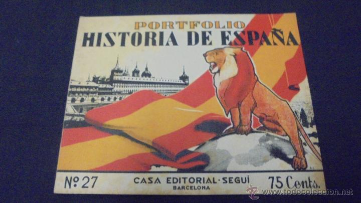 Libros: PORTFOLIO - HISTORIA DE ESPA&Ntilde;A - N&ordm; 27 - EDITORIAL SEGUI. - Foto 1