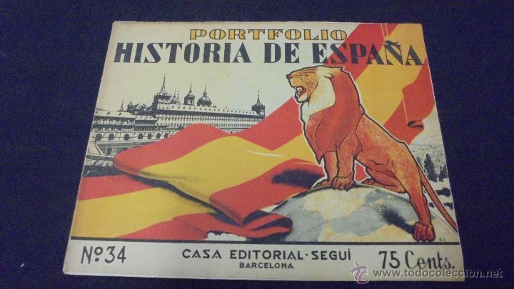 Libros: PORTFOLIO - HISTORIA DE ESPA&Ntilde;A - N&ordm; 34 - EDITORIAL SEGUI. - Foto 1