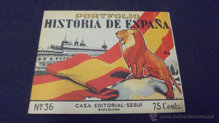 Libros: PORTFOLIO - HISTORIA DE ESPA&Ntilde;A - N&ordm; 36 - EDITORIAL SEGUI. - Foto 1