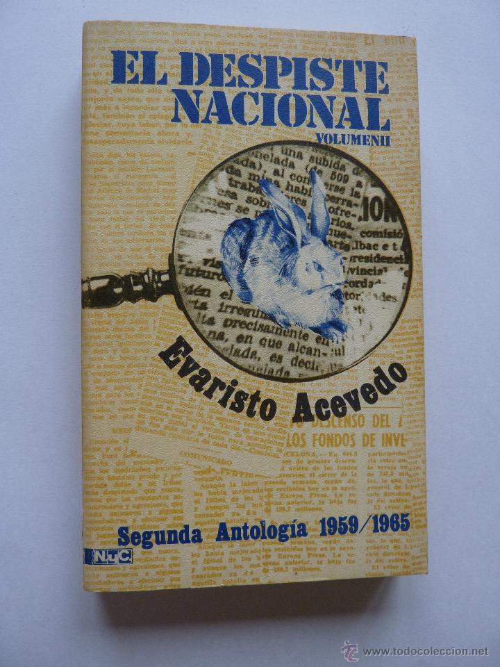 Libros: LIBRO N&ordm; 317 - EL DESPISTE NACIONAL - EVARISTO ACEVEDO - Foto 1