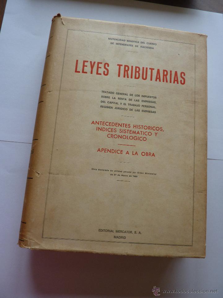 Libros: LIBRO N&ordm; 472 - LEYES TRIBUTARIAS - Foto 1