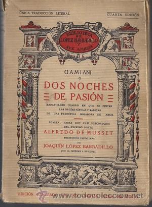 Libros: Gamiani o dos noches de pasi&oacute;n - DE MUSSET, ALFREDO - Foto 1