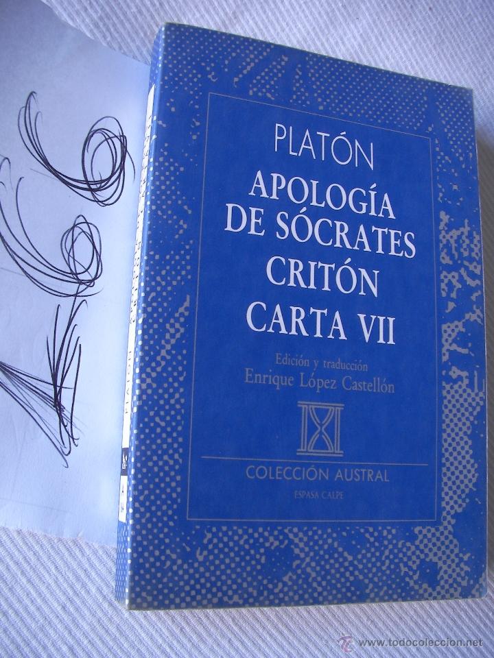 Libros: APOLOGIA DE SOCRATES - CRITON CARTA VII - PLATON - Foto 1